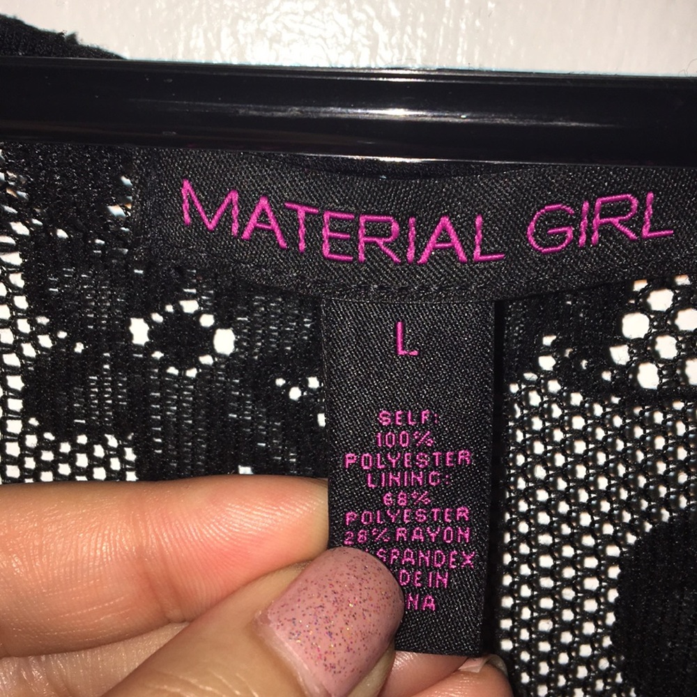 Black lace mini dress - Picture 3 of 3